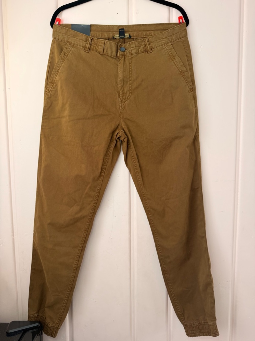 Banana Republic Tan Brown Men's Chinos with Elastic Cuff sz33
